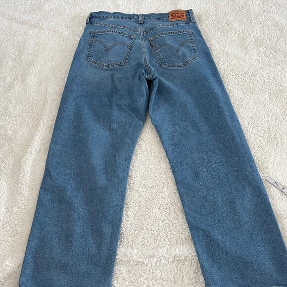Levi's Womens Ribcage Straight Ankle Size 31 Blue Jean Denim Cotton Blend Casual - Picture 3 of 8